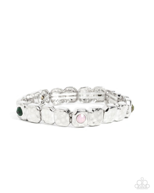 Faint-Hearted Fashion - Green Stretchy Bracelet