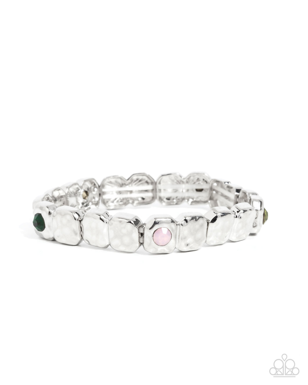 Faint-Hearted Fashion - Green Stretchy Bracelet
