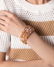 Load image into Gallery viewer, Seasoned Stack - Orange Bracelet
