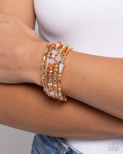 Load image into Gallery viewer, Seasoned Stack - Orange Bracelet