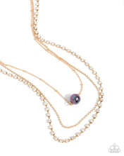 Load image into Gallery viewer, Symmetrical Shimmer - Purple Necklace