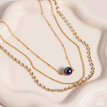 Load image into Gallery viewer, Symmetrical Shimmer - Purple Necklace