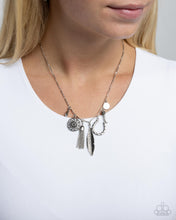 Load image into Gallery viewer, Sunset Slogan - Silver Necklace