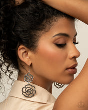 Load image into Gallery viewer, Reminiscent Rosette - Silver Earrings