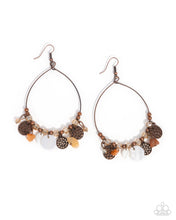 Load image into Gallery viewer, Wiry Wayfarer - Copper Earrings