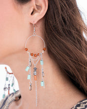 Load image into Gallery viewer, Commanding Cascade - Blue Earrings