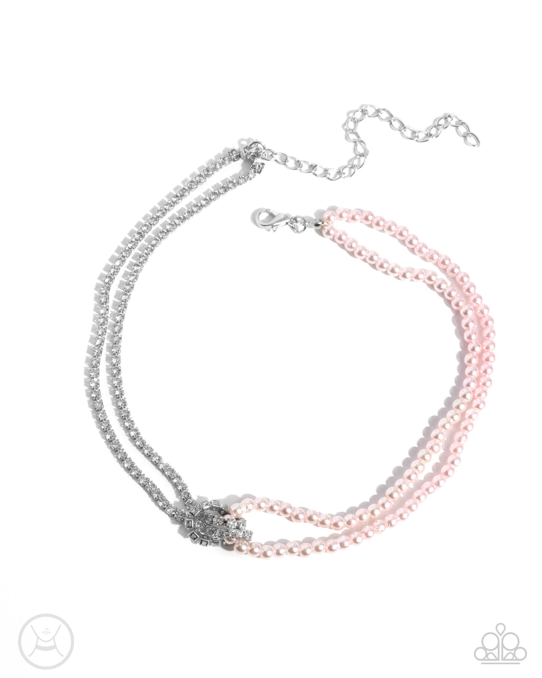 Twisted Twin - Pink Choker Necklace