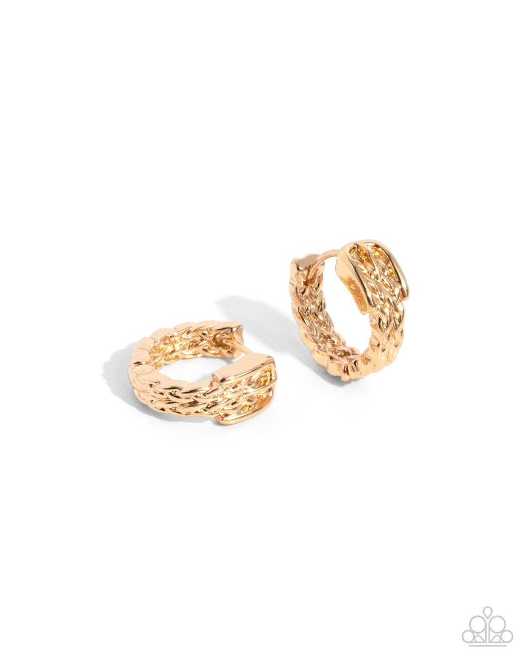 Off the Beaten Track - Gold Hinge Hoop Earrings
