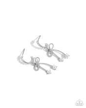 Load image into Gallery viewer, Charming Coquette - White Hoop Earrings