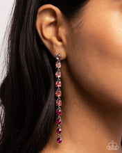 Load image into Gallery viewer, Opulent Ombre - Pink Post Earrings