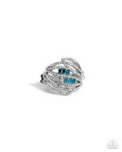 Load image into Gallery viewer, Smooth Structure - Blue Dainty Ring