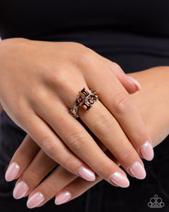 Continuous Wave - Brown Dainty Ring