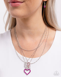 Courting Caliber - Pink Necklace