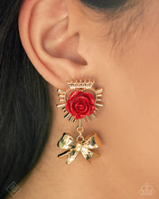 Load image into Gallery viewer, Victorian Value - Red Post Earrings