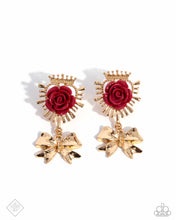 Load image into Gallery viewer, Victorian Value - Red Post Earrings