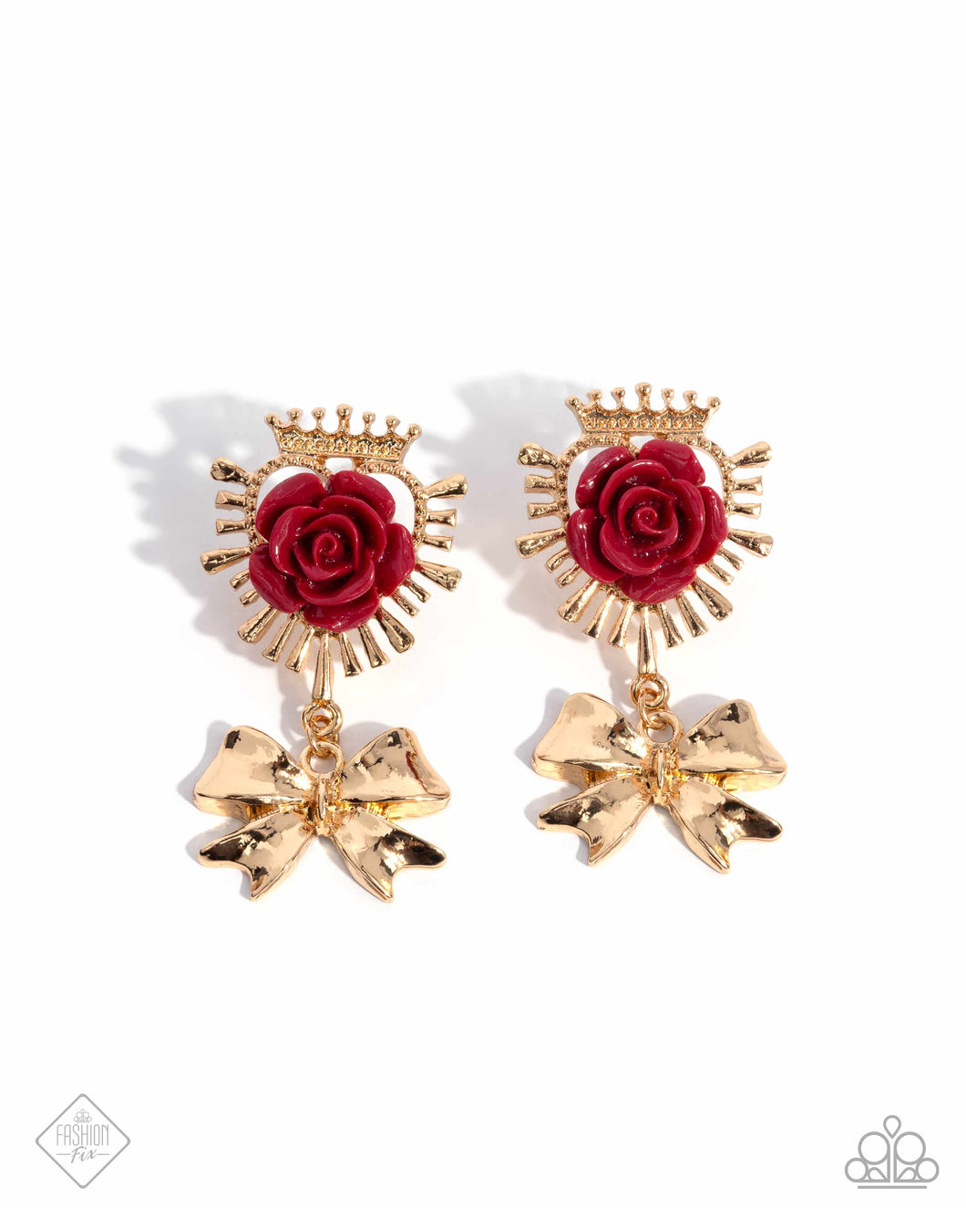 Victorian Value - Red Post Earrings