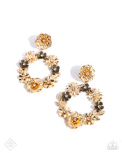 Load image into Gallery viewer, Graceful Garden - Gold Post Earrings