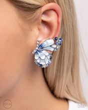 Load image into Gallery viewer, Decadent Descent - Blue Clip-On Earrings