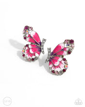 Load image into Gallery viewer, Decadent Descent - Pink Clip-On Earrings