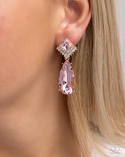 Load image into Gallery viewer, Diamond Life - Pink Post Earrings