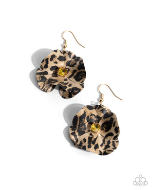 Legendary Leopard - Yellow Earrings