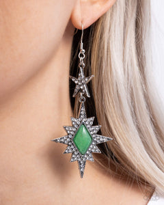 Stellar State of Mind - Green Earrings