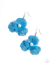Load image into Gallery viewer, PETAL the Score - Blue Earrings