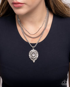 Adorably Administrative - White Necklace