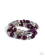 Load image into Gallery viewer, Complimentary Chic - Purple Stretchy Bracelets
