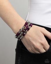 Load image into Gallery viewer, Complimentary Chic - Purple Stretchy Bracelets