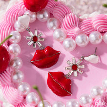 Load image into Gallery viewer, Let Me Kiss You - Red Post Earrings