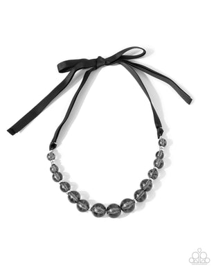 Lace Maker - Black Necklace