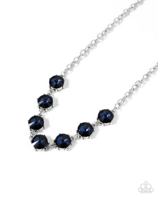 Drowning in Dazzle - Blue Necklace