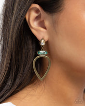 Load image into Gallery viewer, Cultured Chic - Brass Post Earrings
