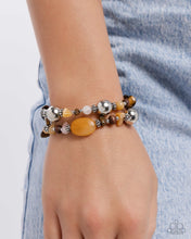 Load image into Gallery viewer, Heroic Harmony - Yellow Stretchy Bracelet
