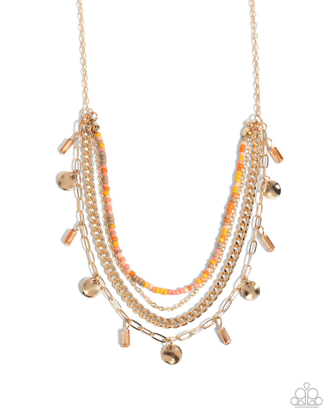 Sunset Someday - Orange Necklace