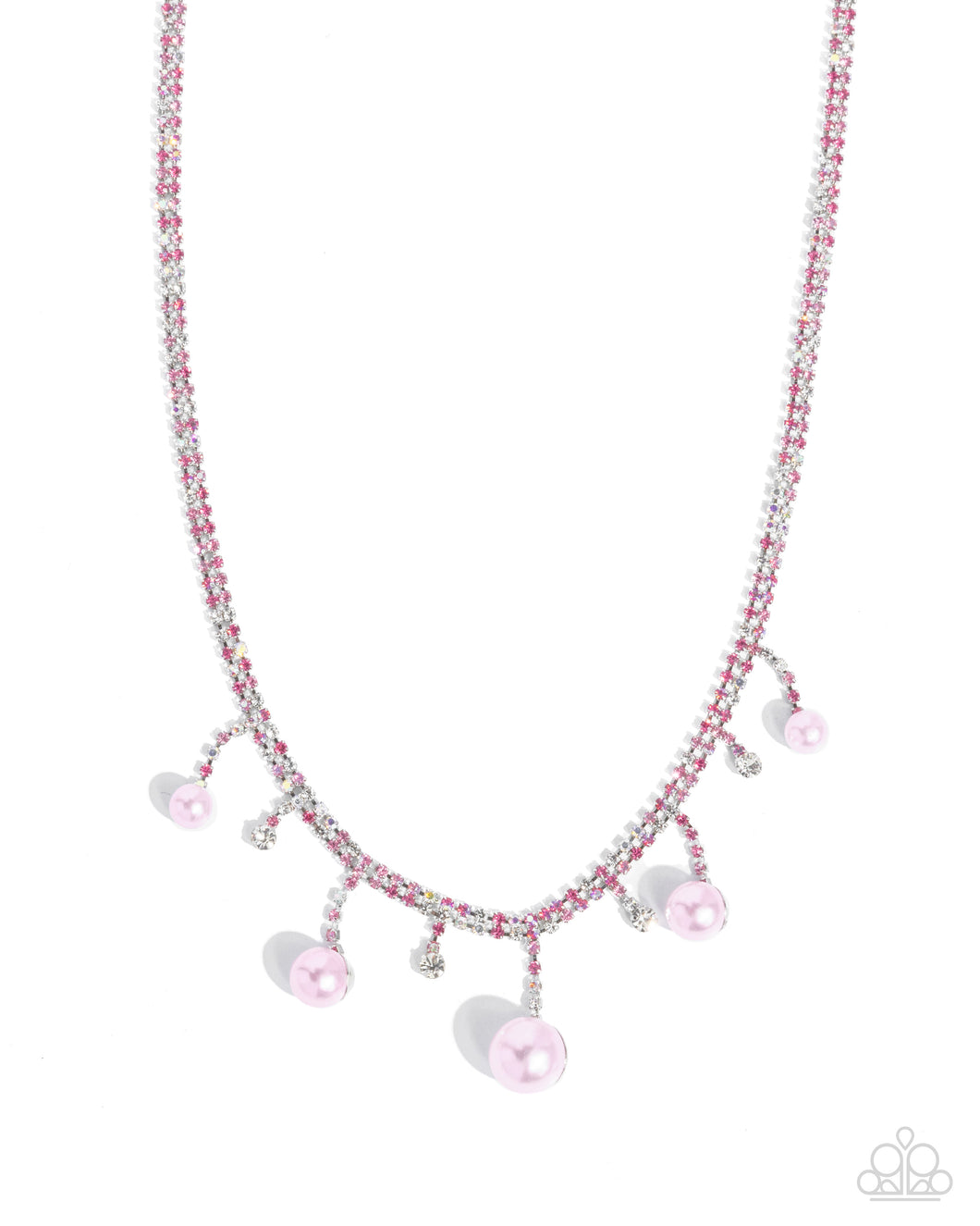 Shimmery Safeguard - Pink Necklace