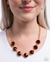 Load image into Gallery viewer, Drowning in Dazzle - Brown Necklace
