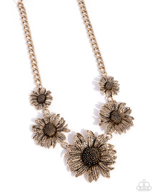 Sunflower Spring - Gold Necklace