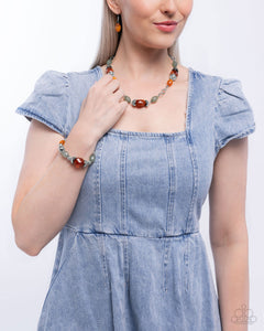 Beauty Culture - Orange Necklace