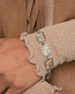 Lined Leisure - Multicolor Bracelet