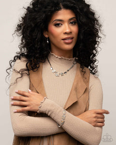 Lined Leisure - Multicolor Bracelet