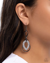 Load image into Gallery viewer, Teardrop Triumph - Black Gunmetal Earrings
