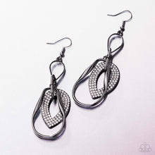Load image into Gallery viewer, Teardrop Triumph - Black Gunmetal Earrings