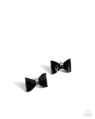 Spruced Up - Black Post Earrings