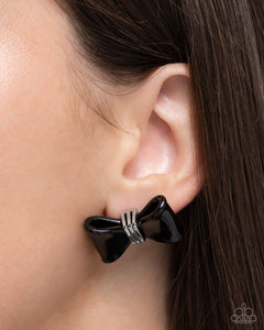 Spruced Up - Black Post Earrings