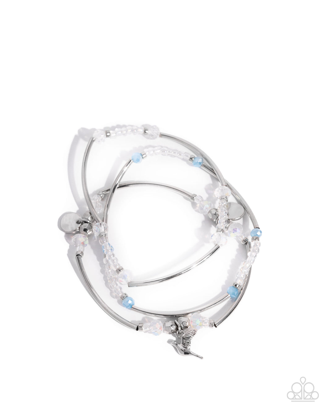 Generational Glitz - Blue Stretchy Bracelets