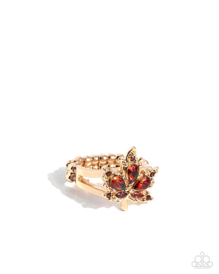 Im An Autumn - Brown Dainty Ring