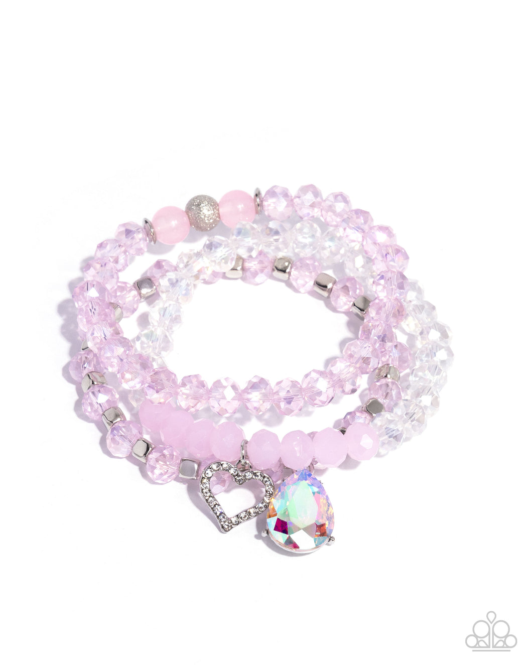Lasting Layers - Pink Set of Bracelets