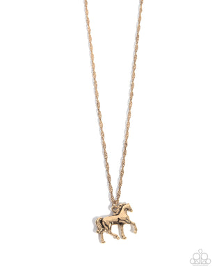 Stallion Statement - Gold Necklace